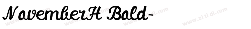 NovemberH Bold字体转换